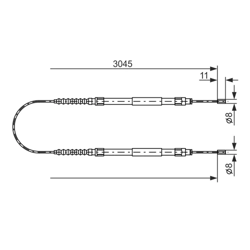 Ťažné lanko parkovacej brzdy 1 987 477 115 /BOSCH/ - obr. 4