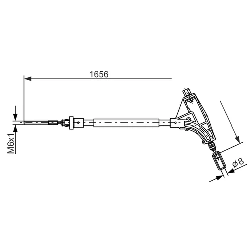 Ťažné lanko parkovacej brzdy 1 987 477 871 /BOSCH/ - obr. 4