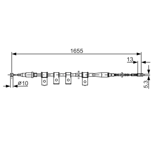 Ťažné lanko parkovacej brzdy 1 987 477 920 /BOSCH/ - obr. 4