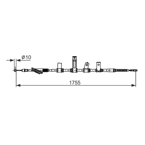 Ťažné lanko parkovacej brzdy 1 987 482 692 /BOSCH/ - obr. 4