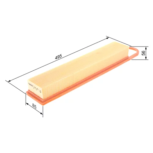 Vzduchový filter F 026 400 115 /BOSCH/ - obr. 4