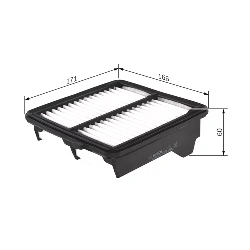 Vzduchový filter F 026 400 223 /BOSCH/ - obr. 4