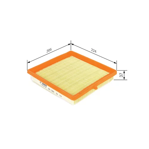 Vzduchový filter F 026 400 348 /BOSCH/ - obr. 4