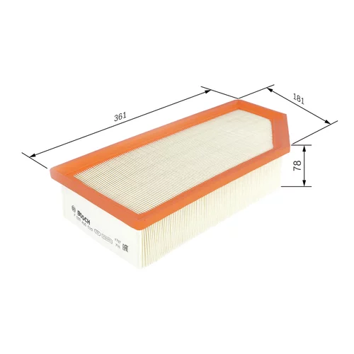 Vzduchový filter F 026 400 520 /BOSCH/ - obr. 4