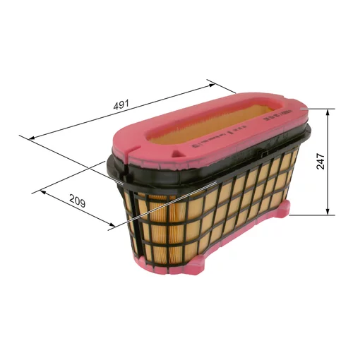 Vzduchový filter F 026 400 683 /BOSCH/ - obr. 5