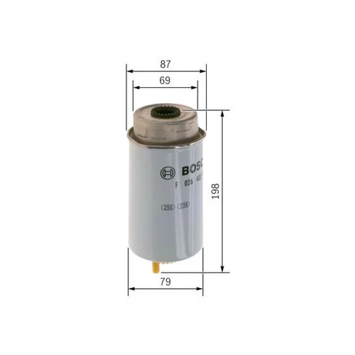 Palivový filter F 026 402 079 /BOSCH/ - obr. 4