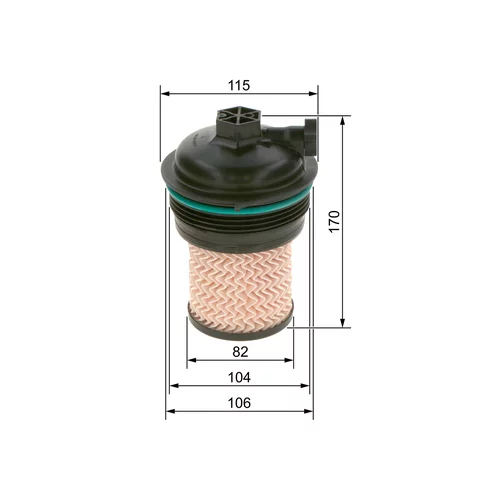 Palivový filter F 026 402 247 /BOSCH/ - obr. 4