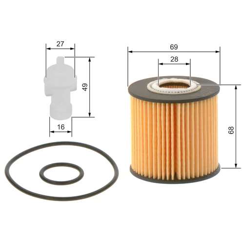 Olejový filter F 026 407 098 /BOSCH/ - obr. 4