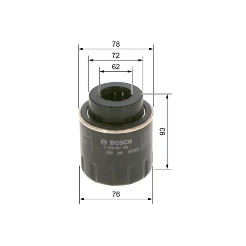 Olejový filter F 026 407 183 /BOSCH/ - obr. 5