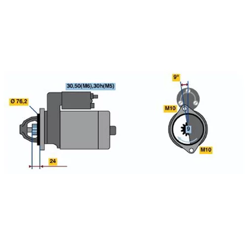 Štartér 0 001 109 428 /BOSCH/ - obr. 4