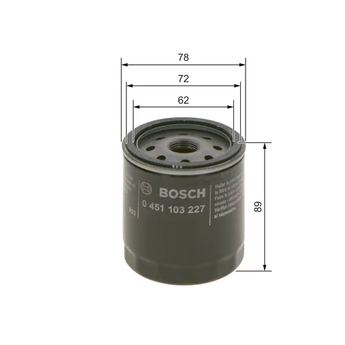 Olejový filter 0 451 103 227 /BOSCH/ - obr. 4