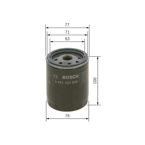 Olejový filter 0 451 103 232 /BOSCH/ - obr. 4