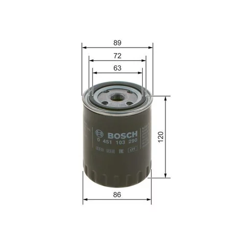 Olejový filter 0 451 103 290 /BOSCH/ - obr. 4