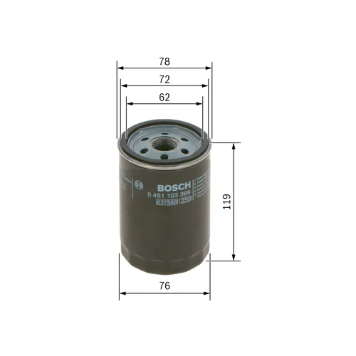 Olejový filter 0 451 103 369 /BOSCH/ - obr. 4