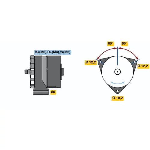 Alternátor BOSCH 0 986 031 300