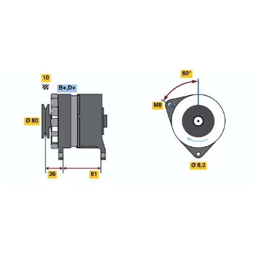 Alternátor BOSCH 0 986 033 310