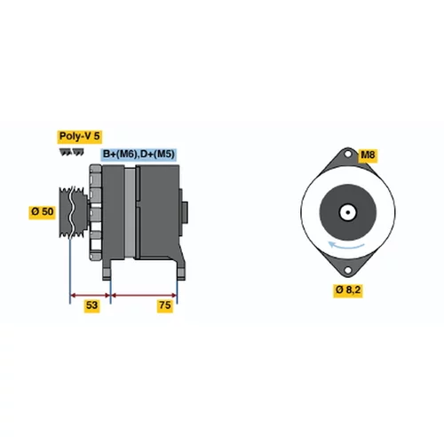 Alternátor BOSCH 0 986 036 540