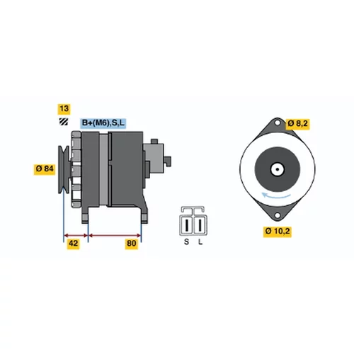 Alternátor BOSCH 0 986 040 581