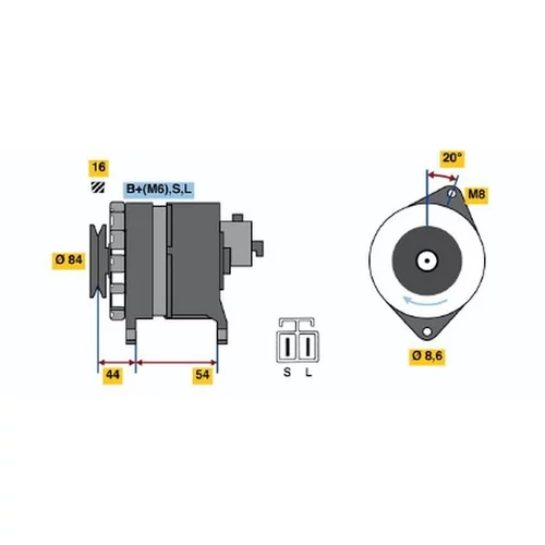Alternátor BOSCH 0 986 042 261