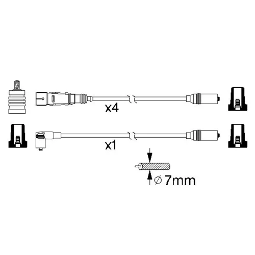 Sada zapaľovacích káblov 0 986 356 339 /BOSCH/ - obr. 4