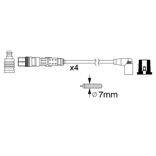 Sada zapaľovacích káblov 0 986 356 341 /BOSCH/ - obr. 4