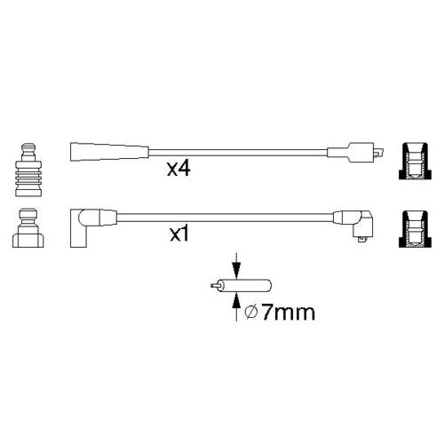 Sada zapaľovacích káblov 0 986 356 798 /BOSCH/ - obr. 4