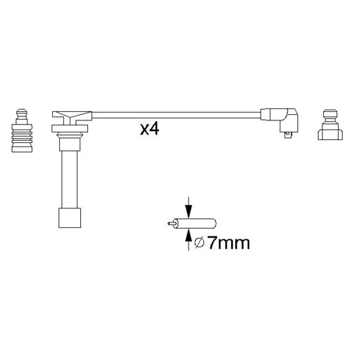 Sada zapaľovacích káblov 0 986 356 821 /BOSCH/ - obr. 4