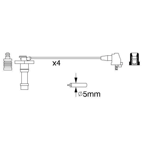 Sada zapaľovacích káblov 0 986 356 928 /BOSCH/ - obr. 4