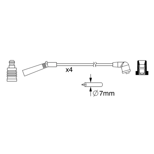 Sada zapaľovacích káblov 0 986 357 093 /BOSCH/ - obr. 4