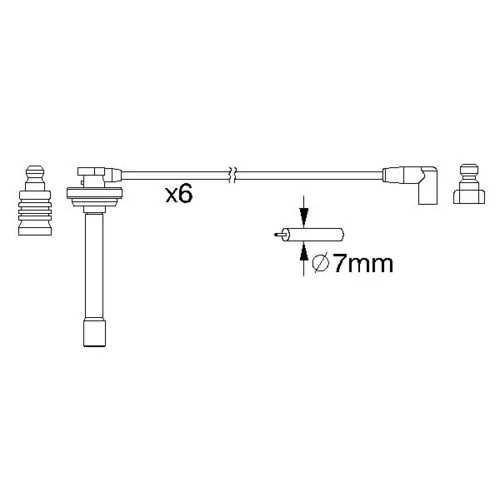 Sada zapaľovacích káblov 0 986 357 167 /BOSCH/ - obr. 4