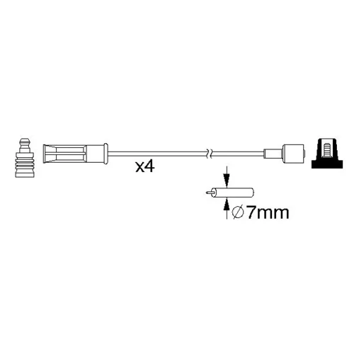 Sada zapaľovacích káblov 0 986 357 184 /BOSCH/ - obr. 4