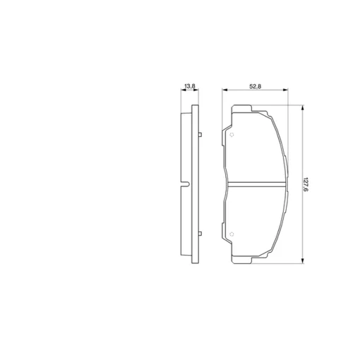 Sada brzdových platničiek kotúčovej brzdy 0 986 424 297 /BOSCH/ - obr. 4