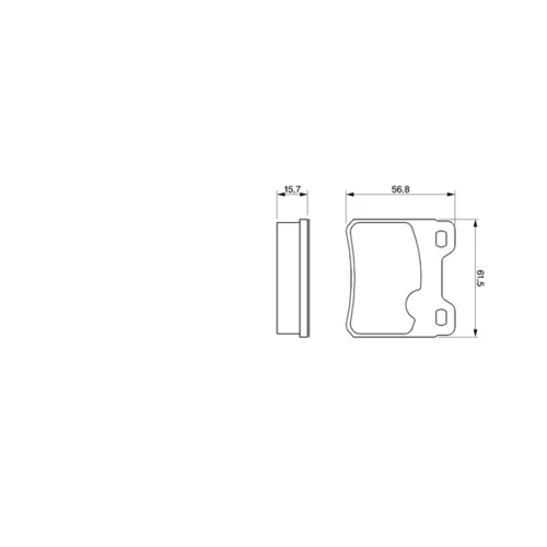 Sada brzdových platničiek kotúčovej brzdy 0 986 460 955 /BOSCH/ - obr. 6