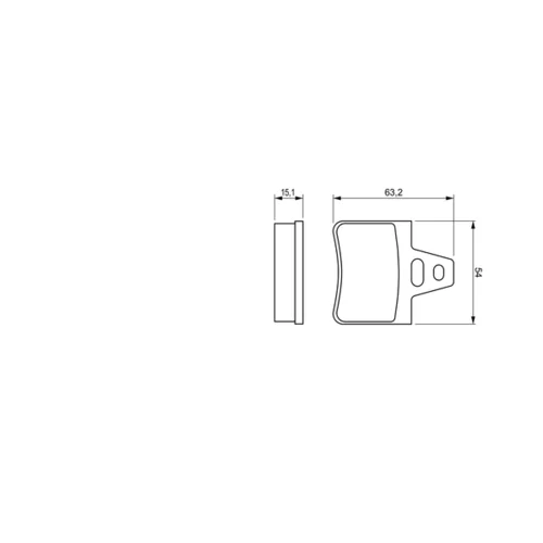 Sada brzdových platničiek kotúčovej brzdy 0 986 460 958 /BOSCH/ - obr. 4
