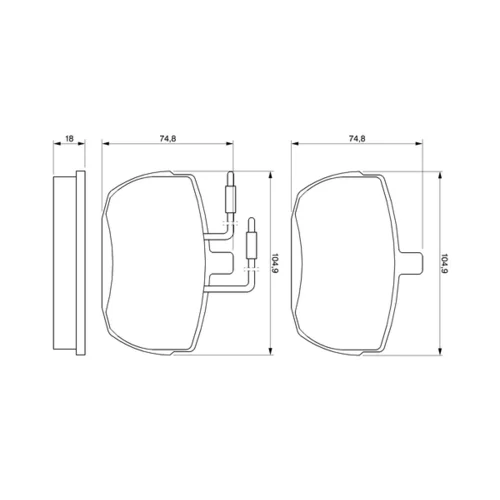 Sada brzdových platničiek kotúčovej brzdy 0 986 467 590 /BOSCH/ - obr. 4