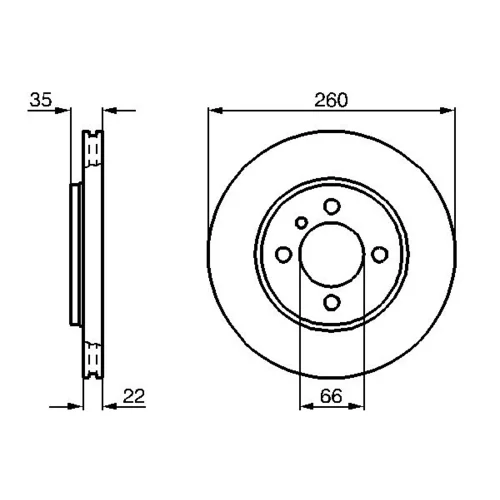 Brzdový kotúč 0 986 478 036 /BOSCH/ - obr. 4