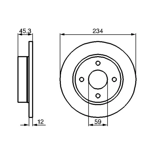 Brzdový kotúč 0 986 478 288 /BOSCH/ - obr. 4