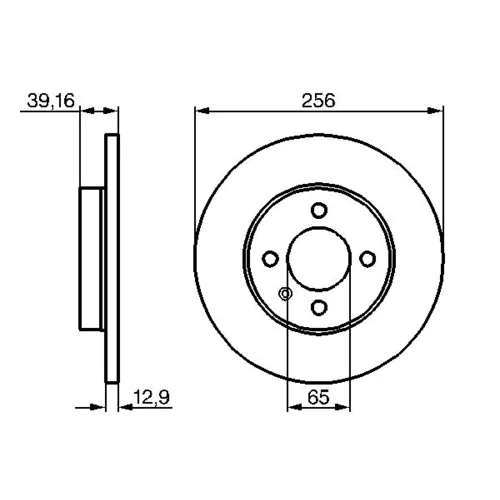 Brzdový kotúč 0 986 478 329 /BOSCH/ - obr. 4
