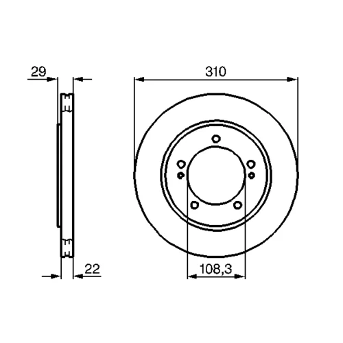 Brzdový kotúč 0 986 478 839 /BOSCH/ - obr. 4