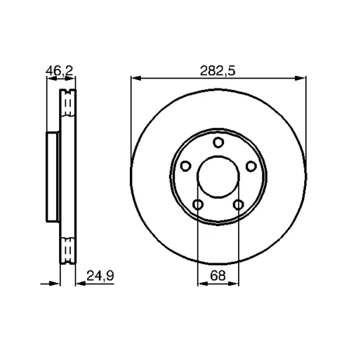 Brzdový kotúč 0 986 478 872 /BOSCH/ - obr. 4