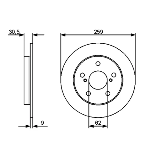 Brzdový kotúč 0 986 479 418 /BOSCH/ - obr. 4