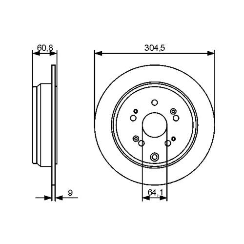 Brzdový kotúč 0 986 479 449 /BOSCH/ - obr. 4