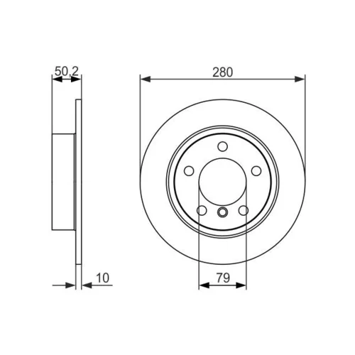 Brzdový kotúč 0 986 479 728 /BOSCH/ - obr. 4