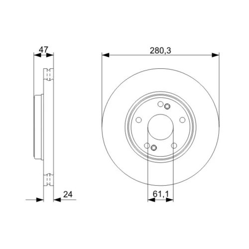 Brzdový kotúč 0 986 479 743 /BOSCH/ - obr. 4