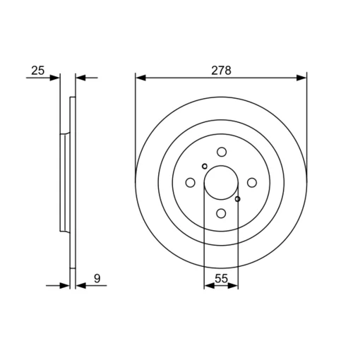 Brzdový kotúč 0 986 479 C05 /BOSCH/ - obr. 4