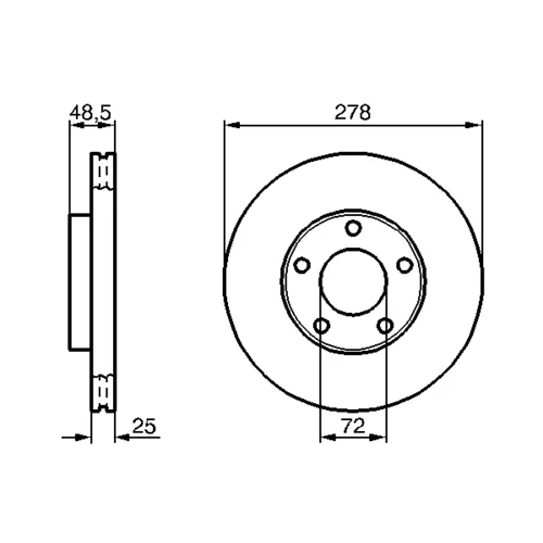 Brzdový kotúč 0 986 479 C68 /BOSCH/ - obr. 4