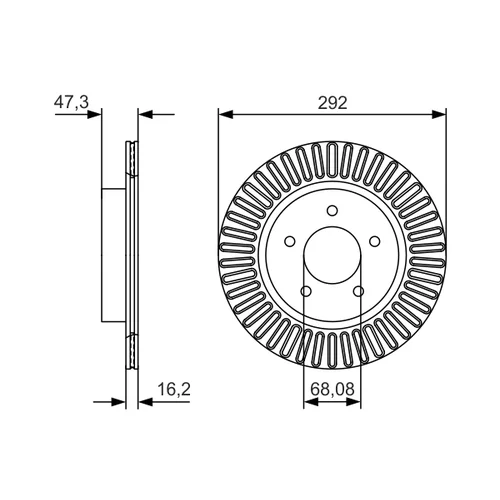 Brzdový kotúč 0 986 479 D20 /BOSCH/ - obr. 4