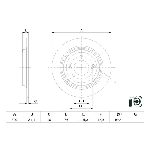 Brzdový kotúč 0 986 479 E46 /BOSCH/ - obr. 4
