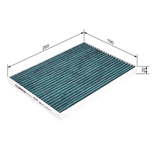 Filter vnútorného priestoru 0 986 628 524 /BOSCH/ - obr. 4