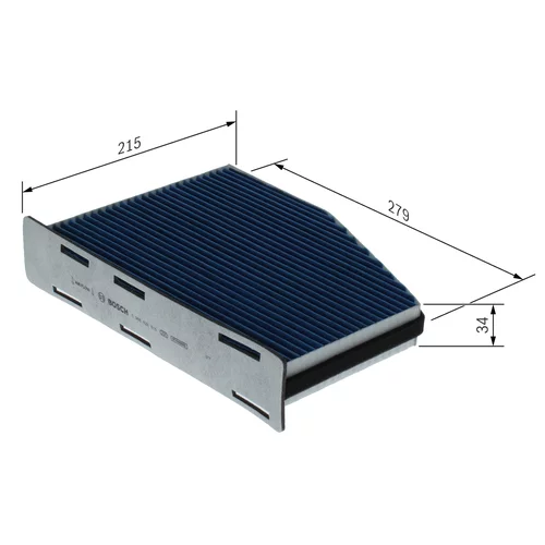 Filter vnútorného priestoru 0 986 628 615 /BOSCH/ - obr. 4